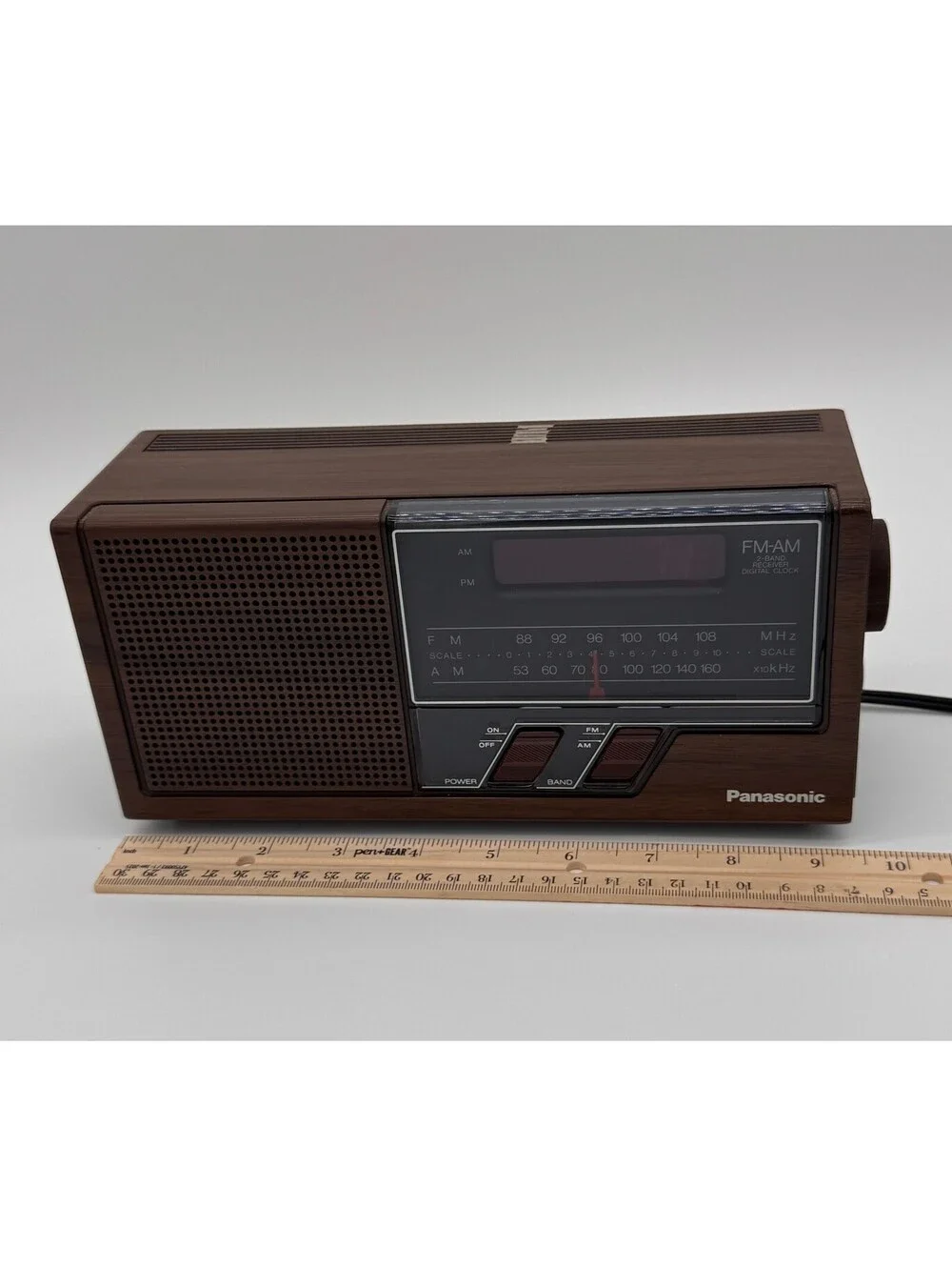 Panasonic Digital Clock AM/FM Radio Model RE-6270 Vintage